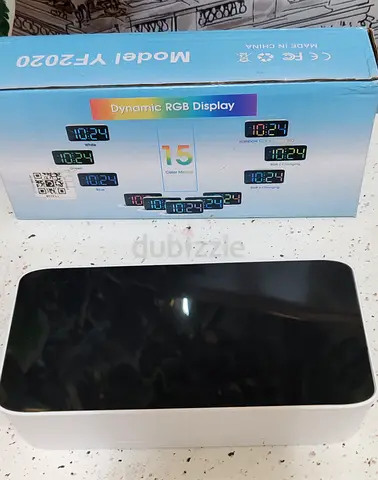 RGB Digital Alarm Clock with 15 Color Display