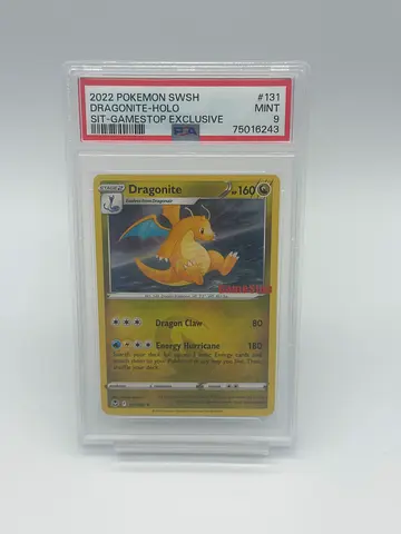 Graded 2022 Pokémon SwSh Dragonite Holo - PSA/Mint Slab (GameStop Exclusive)