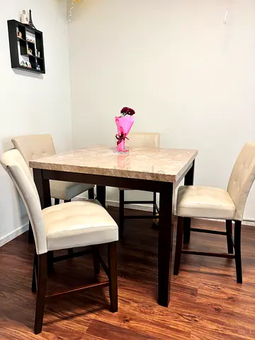 Elegant marble top dining table for sale