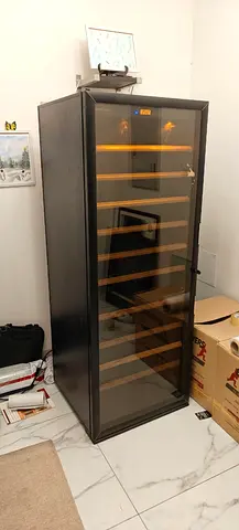 Eurocave Wine fridge dual temperature 230 bottle wine cooler freestanding by tete
