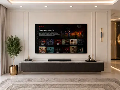65 Wall Mounted LED Smart TV brand new in the box