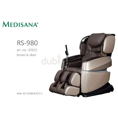 Medisana Relaxing Seat Full Body Massage Chair Gold/Dark Brown RS 980
