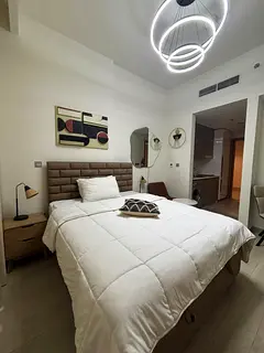 Luxury Furnished Studio for Rent | Modern Living in Azizi Riviera | Ready to Move In