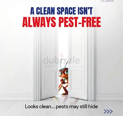 Looks clean but is it pest free? Pests hide in moisture , tiny gaps and unseen food traces