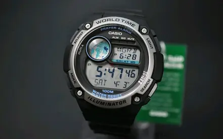 Casio CPA-100D ( Prayer alarm clock )Mens  Digital CASIO ISLAMIC PRAYER Watch