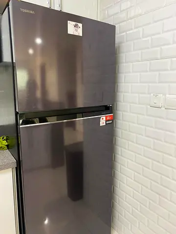 Used Samsung 2-Door Refrigerator - Grey, Good Condition
