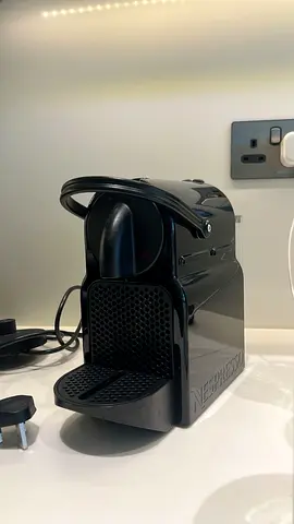 Used Nespresso Capsule Coffee Machine (Black) - Compact and Working