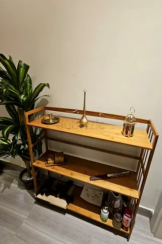 Bamboo shelving unit