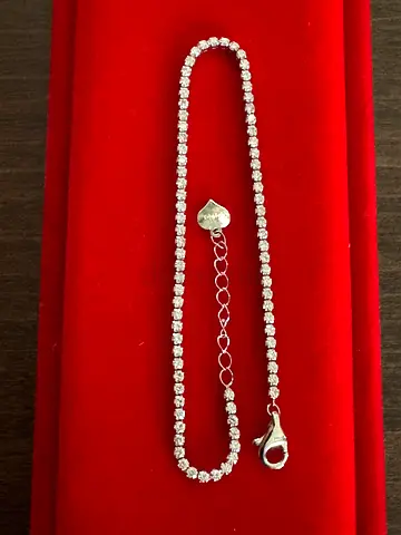 18K White Gold 1.00ct Diamond Tennis Bracelet - 7