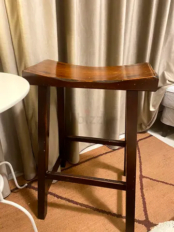 2 Dark Wood Bar Stool / Counter Stool - amazing Condition (send your offer)