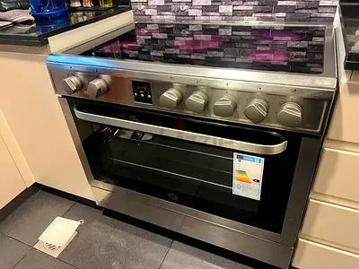 Hoover latest model electric ceramic 5 hobs stove oven fan cooking range 90x60 by tasda