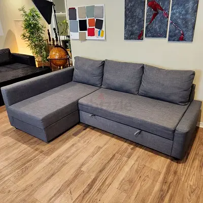 Ikea Gray Friheten L-shaped sofa combed-10/10 condition
