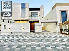 🏠 Villa for rent in Al Helio, Ajman, corner unit 5 master bedrooms, majlis and living room