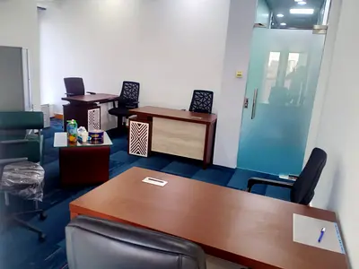 240 SFT fully furnished office 24/7 access with all amenities for AED 34,999 Yearly