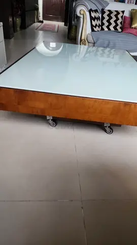 Solid Brazilian wood Center table with wheels