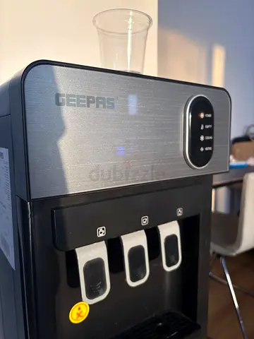 Geepas Countertop Water Dispenser - 3 Tap, Hot/Cold/Room Temperature