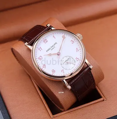 Patek Philippe Classic Mens Master Copy Watch - Brown Leather Strap