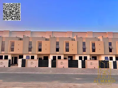 تاون هاوس فاخر للبيع في الزاهيه عجمان | طابقين وروف بتصميم عصري شامل رسوم التسجيل