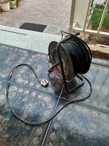 Heavy-Duty Extension Cable Reel with Long Power Lead