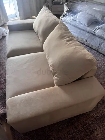Light beige 3-seater sofa in good condition