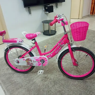 Pink Kids Bicycle Location sharjah near MegaMall