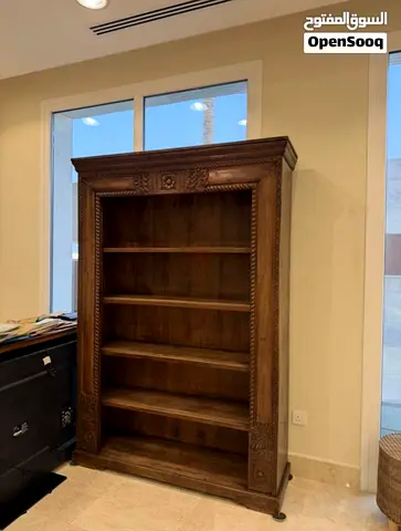 Solid Wood Hand-Carved Bookshelf H220xW146xD41