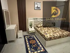 Available today: a one-bedroom apartment with a large balcony, two bathrooms, gym, swimming pool, an