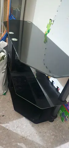 Tv glass table