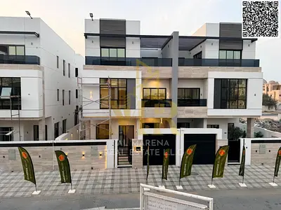 Luxury villa for sale in Al Tallah | Land area 2100 sq ft | Built-up area 3750 sq ft | Two floors + roof | 5 master bedrooms | Majlis + 3 living rooms