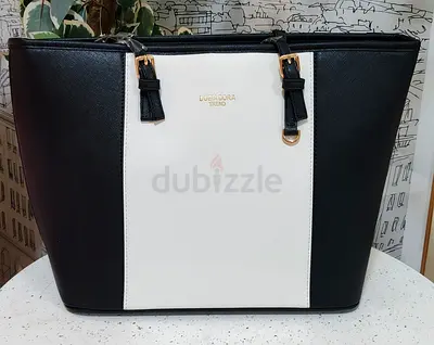 Black and White Lancadora Trend Tote Bag - Spacious Everyday Handbag