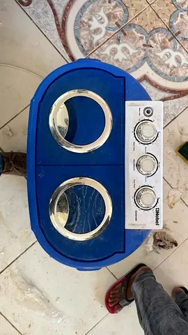 Portable Twin Tub Washing Machine - Semi Automatic Power Wash (Blue/White)