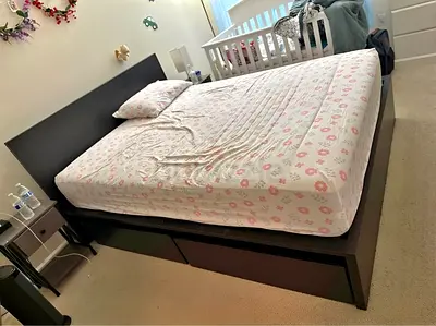 ikea bed and mattress/king size