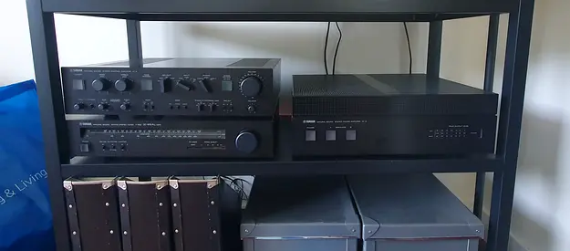 Yamaha HiFi preamp C4 + amplifier M4 + tuner