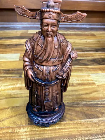 Resin wood Scholar Statue decoration 11x29x8cm