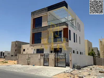 Luxury villa in Al-Haliyo 2, fully modern design, price includes registration fees and air conditio