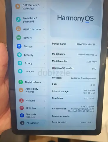 Huawei Matepad TRA 128gb Full accessories