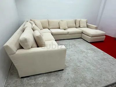 Amazing condition cratebarrel Ushape sofa