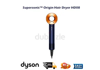 Dyson Supersonic Origin Hair Dryer HD08 Blue/Gold - Free Delivery