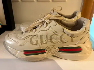 Gucci Rhyton leather sneakers