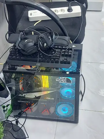 Custom Gaming Desktop PC with RGB Fans, ASUS GPU and Accessories