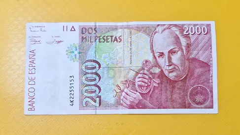 1992 Spain 2000 Pesetas Banknote