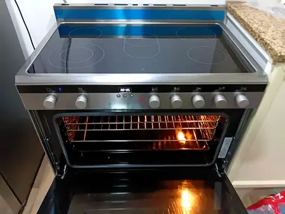 Siemens model  HK9K9V850M iQ700 Free-Standing Electric ceramic 5 hobs Range Cooking
