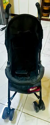 Lightweight black umbrella stroller - used, folds compactly