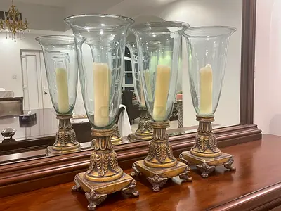 Vintage 3 Light candle holder