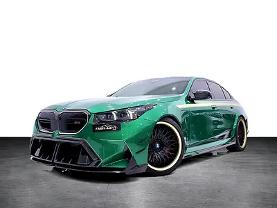 BMW M5 GCC +FULL CARBON MANHART KIT +AGENCY WARRANTY TILL 2031 +AKRAPOVIC EXHAUST+ HRE FORGED WHEELS