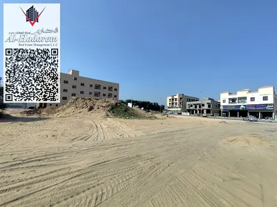 Two side-by-side residential and commercial lands for sale in Ajman - Al Jurf Industrial 2.