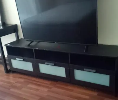 Used Low TV Entertainment Unit 180x40 with Storage Drawers