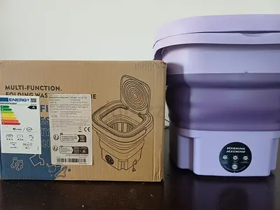 Portable Collapsible Mini Washing Machine - Compact Foldable Washer