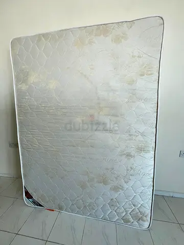 Used Double Mattress - Good Condition, Floral Pattern