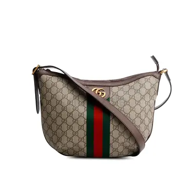 Authentic Gucci Soft GG Supreme Web Small Ophidia GG Small Crossbody Bag